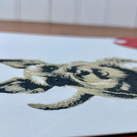 Schnauzer with Red Ball Wall Art, Dog Wall Art, Hueforge - Picture 6 of 9